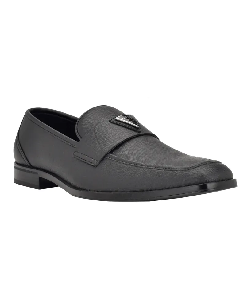 Guess Men's Hemmer Square Toe Slip On Dress Loafers