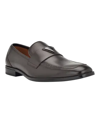 Guess Men's Hemmer Square Toe Slip On Dress Loafers