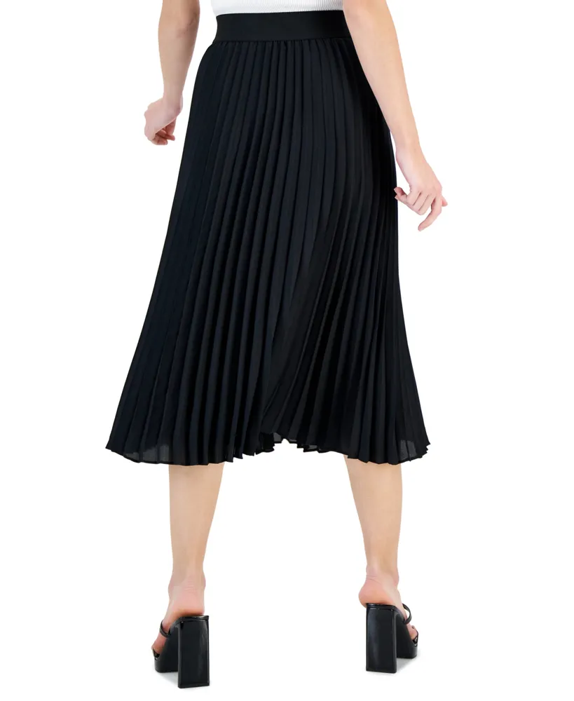 I.n.c. International Concepts Women's Pleated Midi Skirt, Created for Macy's
