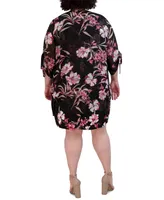 Sandra Darren Plus Printed Jacket & Shift Dress