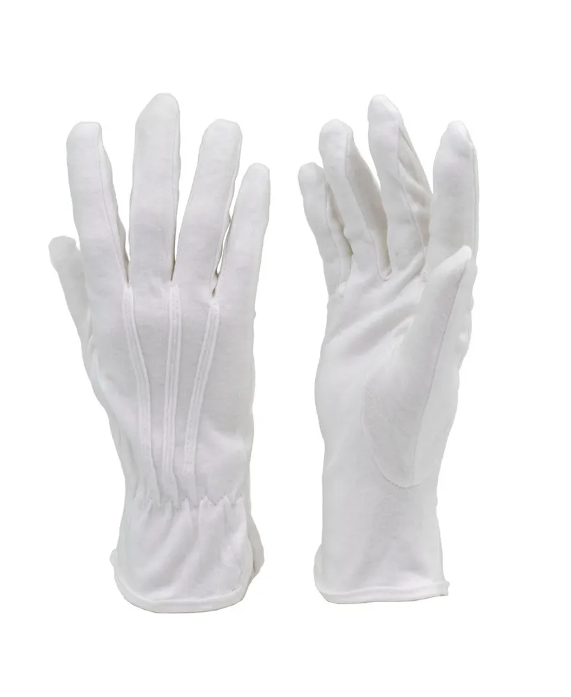 Premium White Cotton Marching Band Parade Formal dress gloves