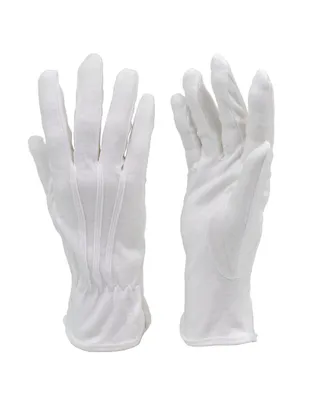 Premium White Cotton Marching Band Parade Formal dress gloves