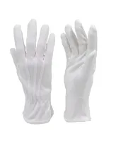 Premium White Cotton Marching Band Parade Formal dress gloves