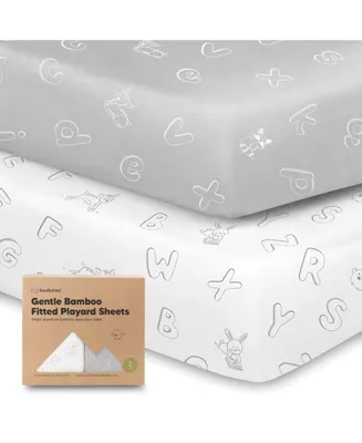 KeaBabies 2-Pack Mini Crib Sheets, Pack and Play Sheets Fitted, N Organic Fitted Sheet Cover