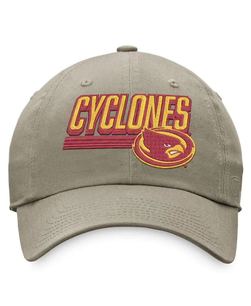 Men's Top of the World Khaki Iowa State Cyclones Slice Adjustable Hat