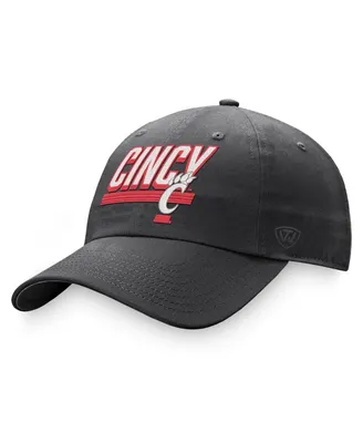 Men's Top of the World Charcoal Cincinnati Bearcats Slice Adjustable Hat