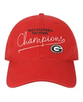 Men's Legacy Athletic Red Georgia Bulldogs College Football Playoff 2022 National Champions Adjustable Hat