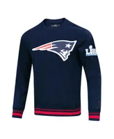 Men's Pro Standard Navy New England Patriots Mash Up Pullover Sweatshirt