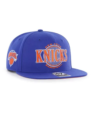 Men's '47 Brand Blue New York Knicks High Post Captain Snapback Hat