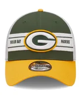 Men's New Era Green, Gold Green Bay Packers Team Banded 39THIRTY Flex Hat