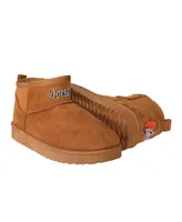 Women's Foco Brown Cleveland Browns Team Logo Fuzzy Fan Boots