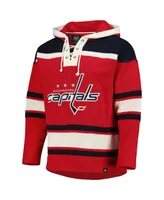 Men's '47 Brand Tj Oshie Red Washington Capitals Player Lacer Pullover Hoodie