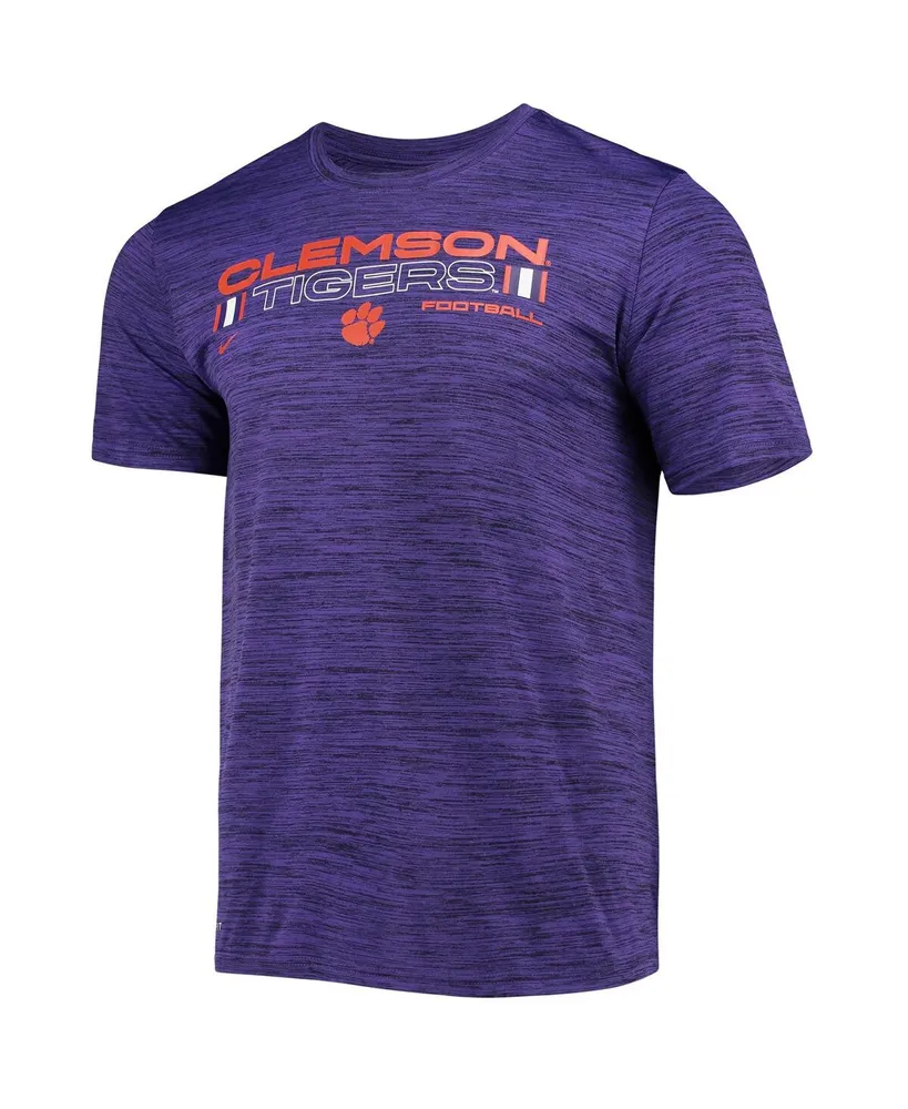 Men's Nike Purple Clemson Tigers Team Velocity Legend Performance T-shirt