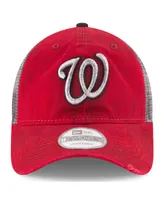 Men's New Era Red Washington Nationals Team Rustic 9TWENTY Adjustable Hat