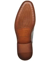 Steve Madden Men's Zane Tonal & Textured Leather Mid Oxford Dress Shoe