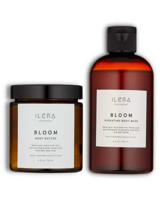 Ilera Apothecary Bloom Body Butter and Body Wash Bundle
