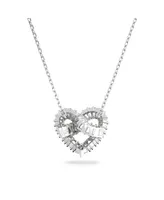 Swarovski Crystal Mixed Cuts Heart Matrix Pendant Necklace
