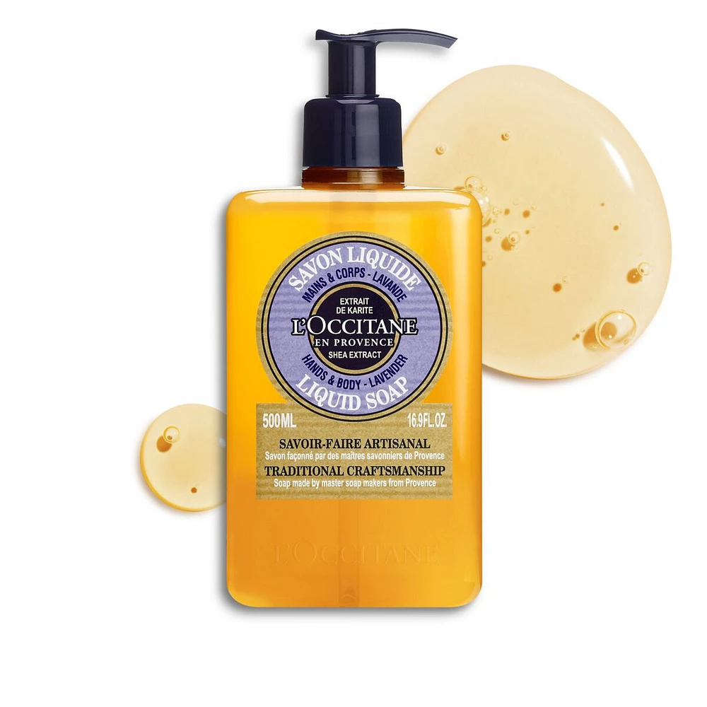 L'Occitane Shea Hands & Body Lavender Liquid Soap 16.90 fl oz