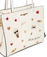 Karl Lagerfeld Paris Maybelle Satchel with Cate Pins