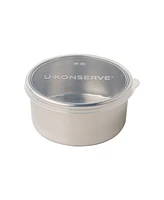 U-Konserve Stainless Steel Round Nesting Trio 3 Piece Set with Silicone Lids