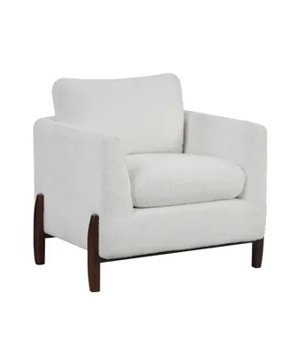 Lifestyle Solutions 32" Wood, Steel, Foam and Polyester Piza Accent Chair