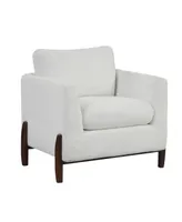 Lifestyle Solutions 32" Wood, Steel, Foam and Polyester Piza Accent Chair