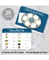 Happy Passover 2-in-1 Pesach Jewish Holiday Party Cards Activity Duo Games 20 Ct