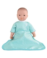 Kaplan Early Learning Soft Body 16" Doll with Blanket - Mint Green Outfit