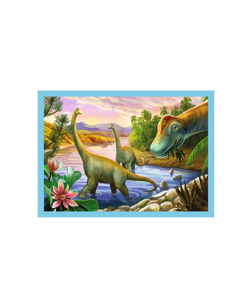Trefl Preschool 4 In 1 Puzzle- Unique Dinosaurs or Trefl