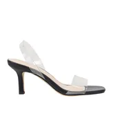 French Connection Women's Tia Slingback Lucite Sandals