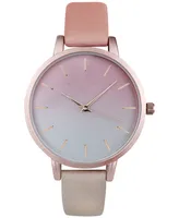 I.n.c. International Concepts Women's Pink Ombre Strap Watch 38mm, Created for Macy's