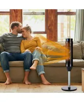 Costway 1500W Portable Oscillating Ceramic Pedestal Heater Timer Remote Control