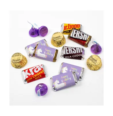 pcs Unicorn Kid's Birthday Candy Party Favors Hershey's Chocolate Kit ( lb, Approx. Pcs) - By Just Candy