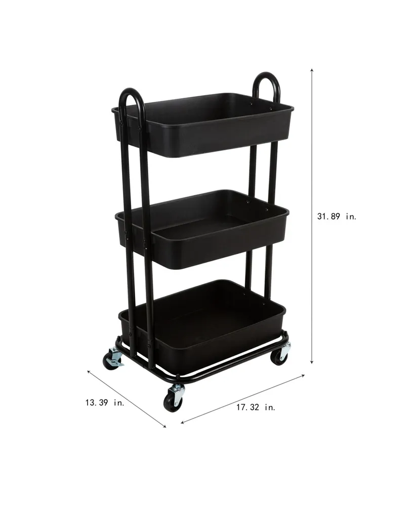 Organize it All Tier Rolling Multifunctional Storage Cart