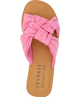 Journee Collection Women's Kianna Woven Flat Sandals