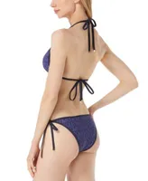 Michael Michael Kors Womens Triangle String Bikini Top String Bikini Bottoms