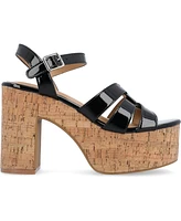 Journee Collection Women's Jania Platform Sandals