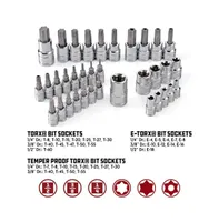 Powerbuilt 35 Piece 1/4 Inch, 3/8 Inch, and 1/2 Inch Drive Master Star Set