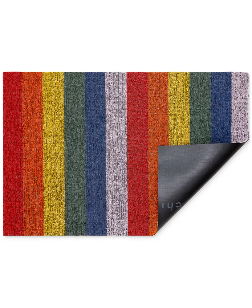 Chilewich Pride Stripe Shag Utility Floor Mat, 24'' x 36