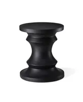 Glitzhome 18.25'' Magnesium Oxide Chess Garden Stool or Planter Stand or Accent Table