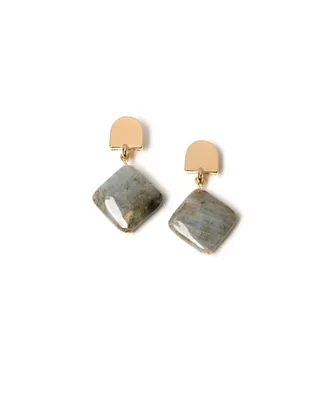 Dome + Labradorite Earrings