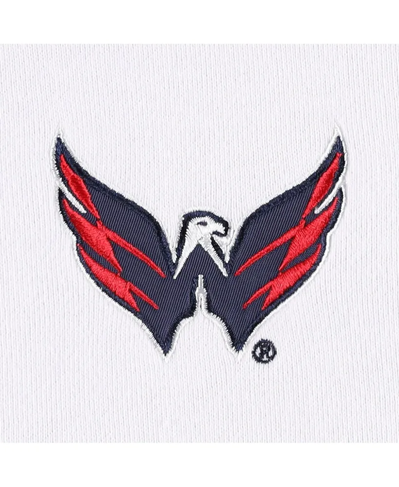 Women's Dkny Sport Red, White Washington Capitals Gina Full-Zip Hoodie