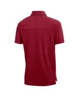 Men's Nike Heathered Crimson Oklahoma Sooners 2022 Coach Performance Polo Shirt