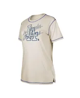 Women's New Era White Los Angeles Dodgers Team Split T-shirt