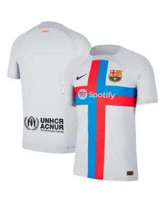 Men's Nike Gray Barcelona 2022/23 Third Vapor Match Authentic Blank Jersey