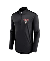 Men's Fanatics Black Arizona Diamondbacks Tough Minded Quarter-Zip Jacket