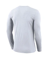 Men's Nike White Michigan State Spartans Basketball Icon Legend Performance Long Sleeve T-shirt