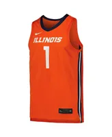 Men's Nike Orange Illinois Fighting Illini Replica Basketball Jersey