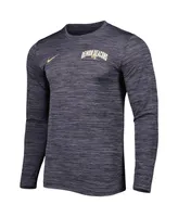 Men's Nike Black Wake Forest Demon Deacons Velocity Performance Long Sleeve T-shirt