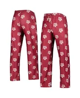 Men's Concepts Sport Maroon Texas A&M Aggies Logo Flagship Allover Print Pants